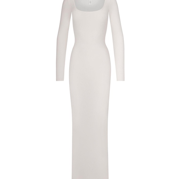 SKIMS SOFT LOUNGE RIBBED LONG SLEEVE DRESS - Picture 2 of 2